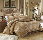 9 Piece Aubrey Decorator Upholstery Comforter Set and Pillows Ensemble | Yedwo